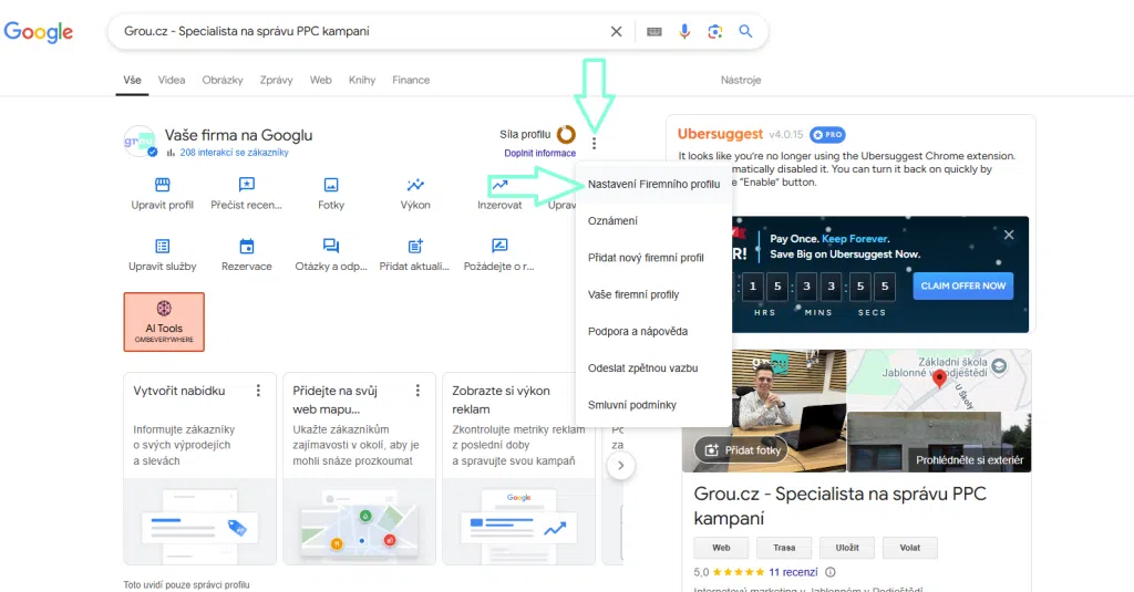 Google Business - Jak nasdílet přístupy